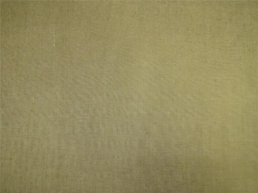 100% Silk linen fabric khaki color 54" wide