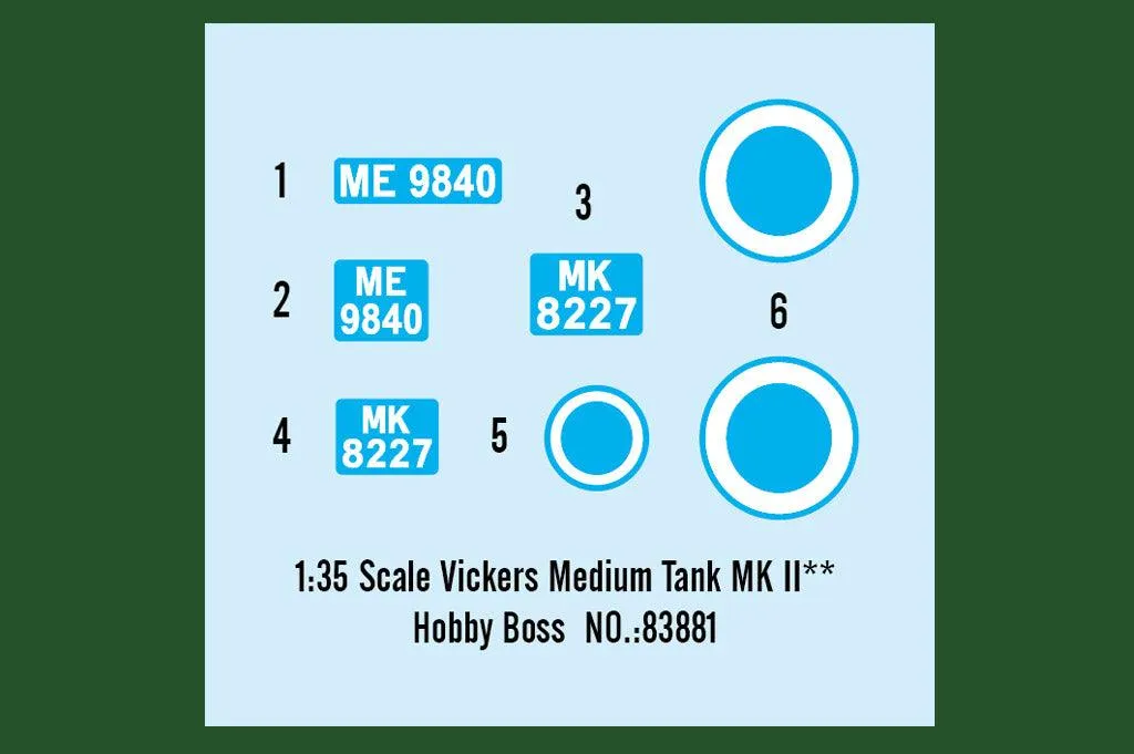 1/35 Hobby Boss Vickers Medium Tank MK II** 83881