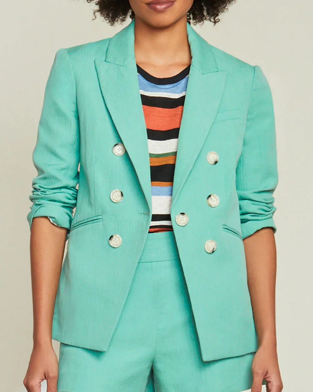 Agate Green Emsley Linen Jacket