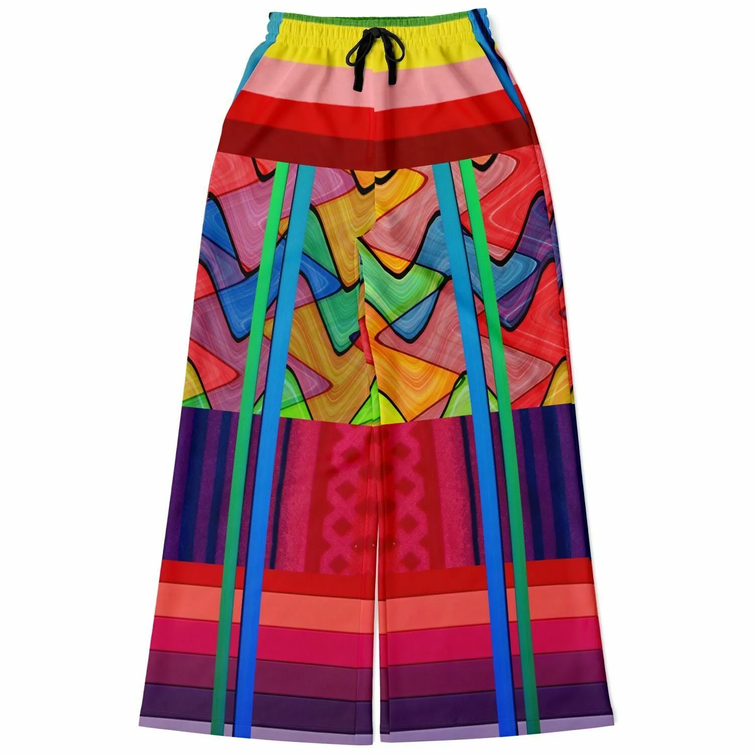 Atomic Rainbow Eco-Poly Stretchy Phat Bellbottoms