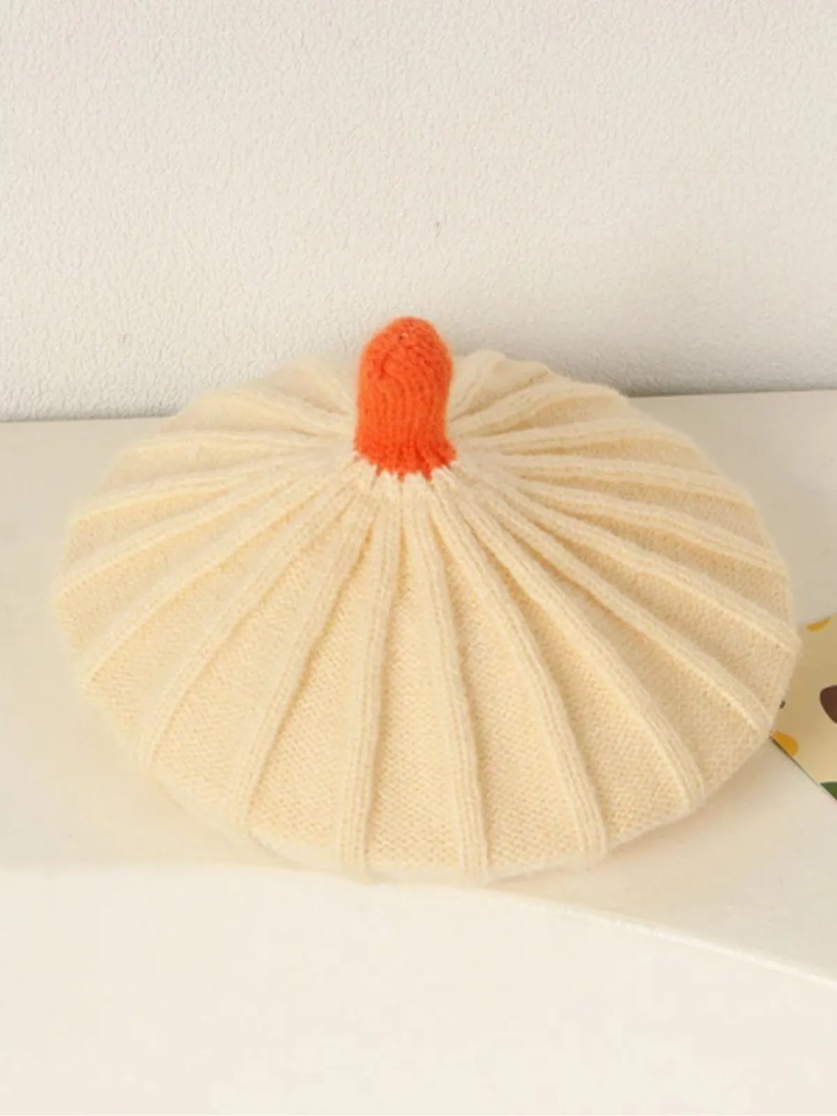 Autumn Bliss Pumpkin Beret Hat