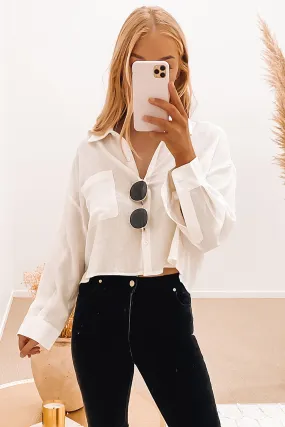 Bayswater Cropped Shirt White