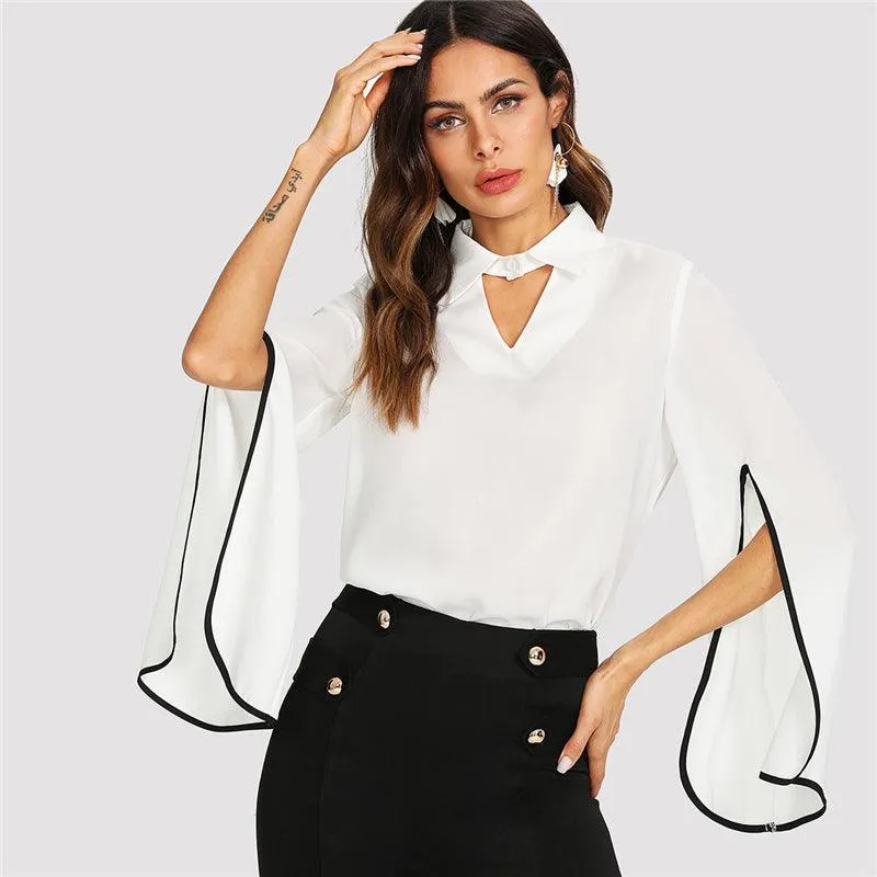 BLACK & WHITE SO RIGHT BLOUSE