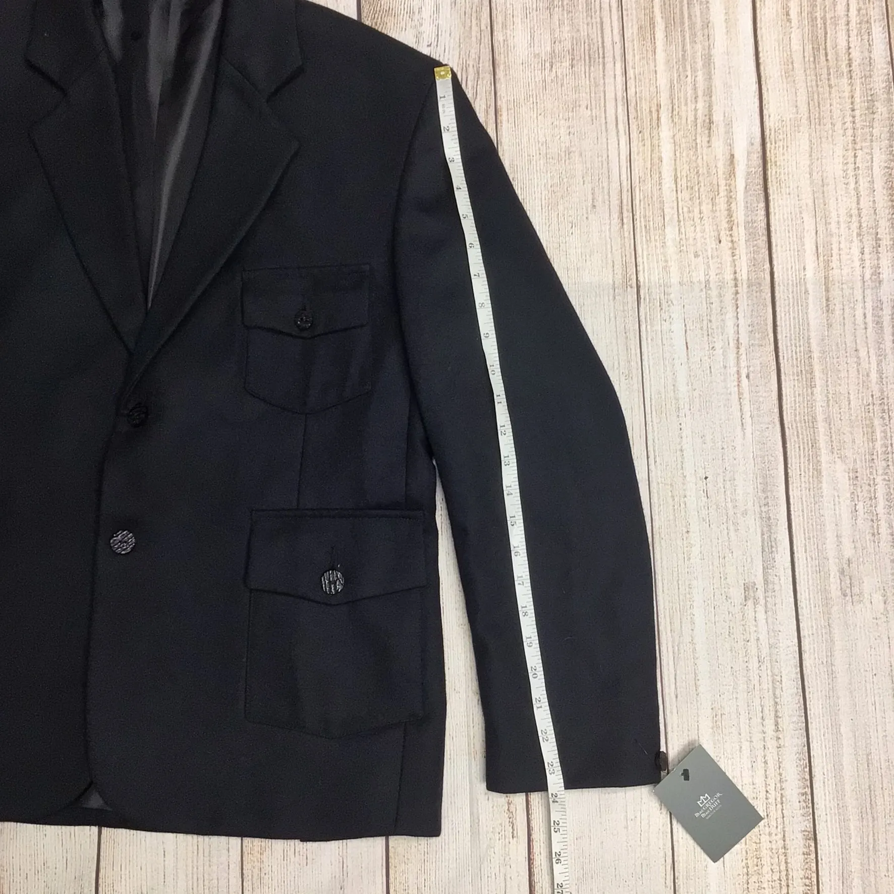 BNWT MacGregor MacDuff Signature Black Blazer Jacket Size 40 Regular