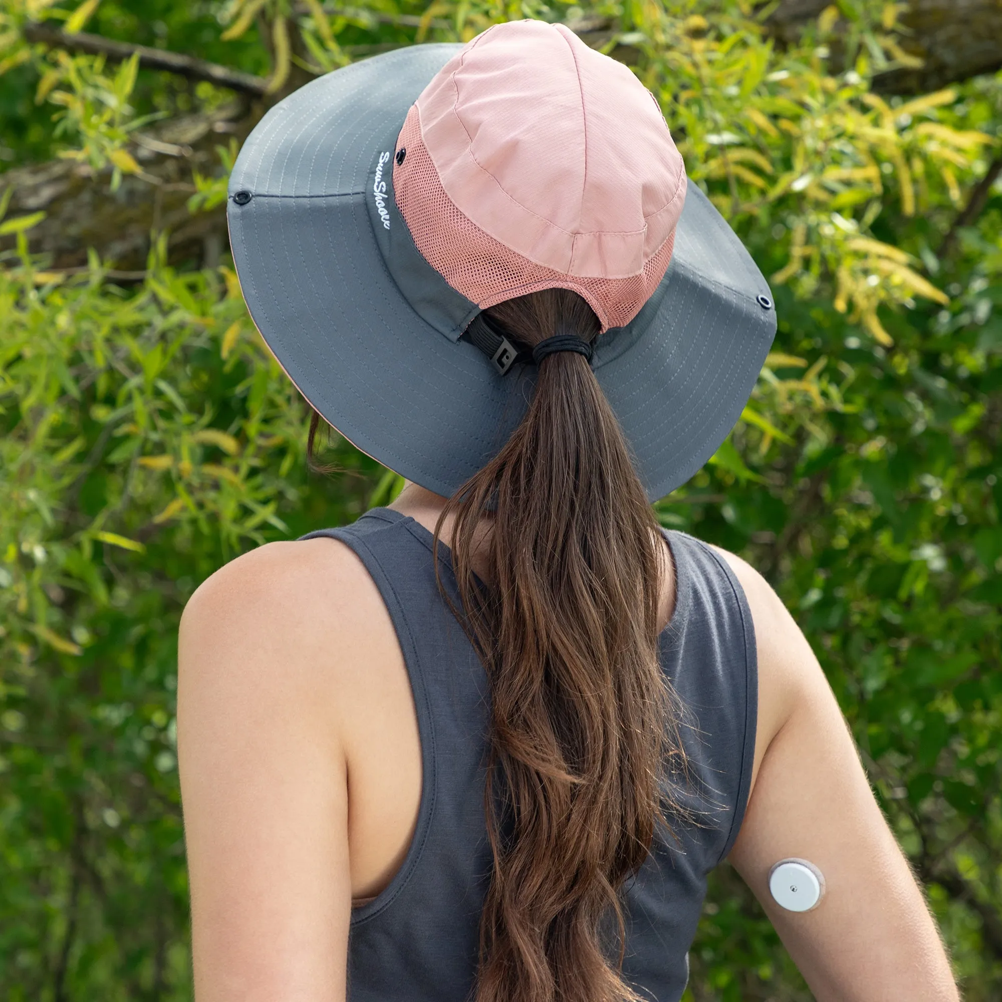 Breathable Sun Hat With Ponytail Hole