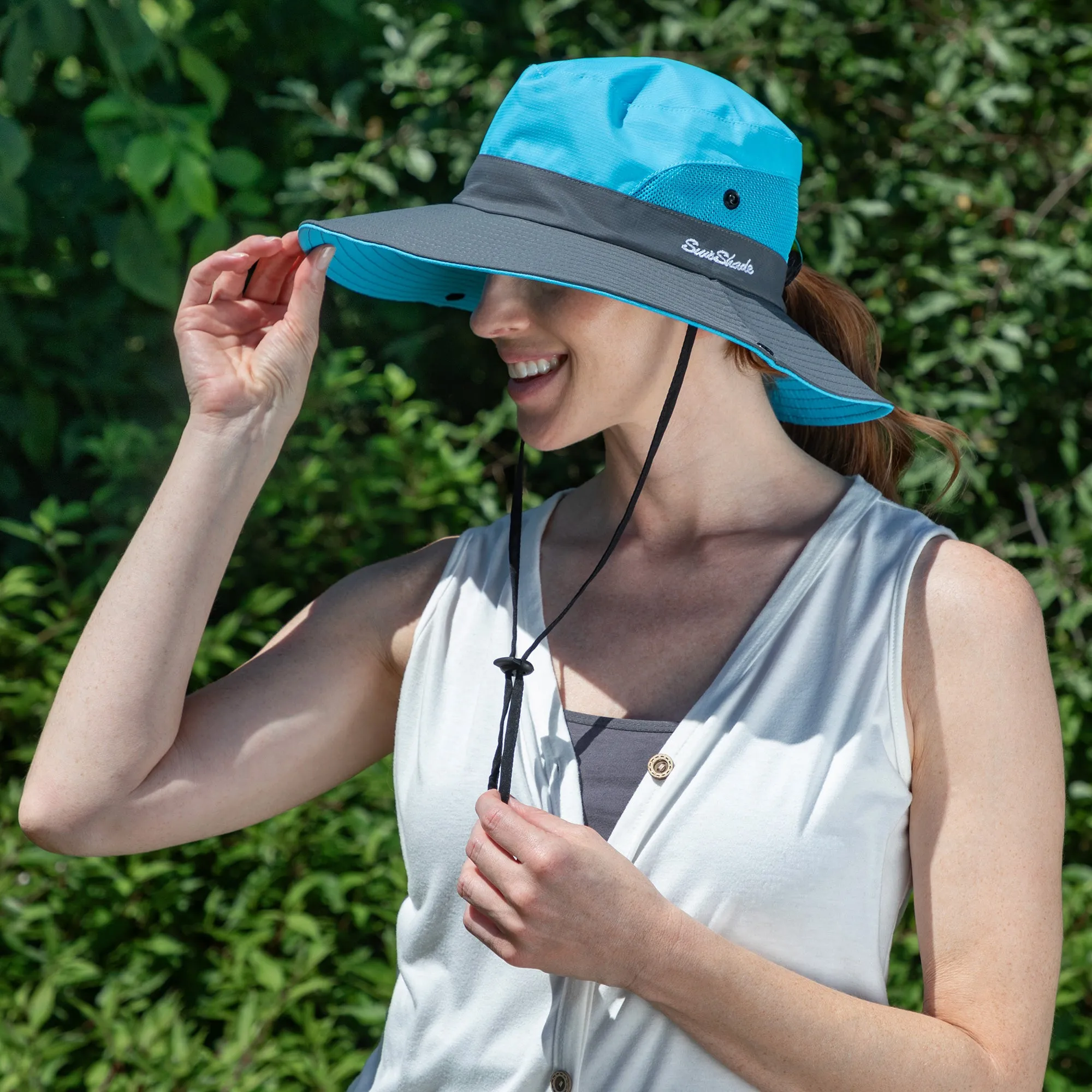 Breathable Sun Hat With Ponytail Hole