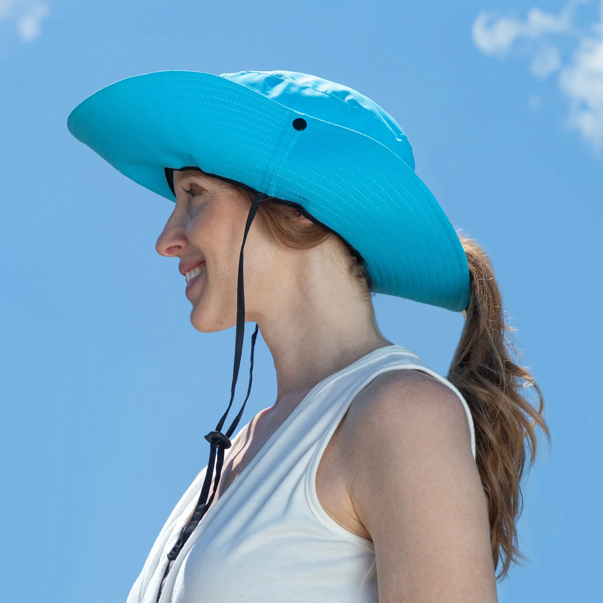 Breathable Sun Hat With Ponytail Hole