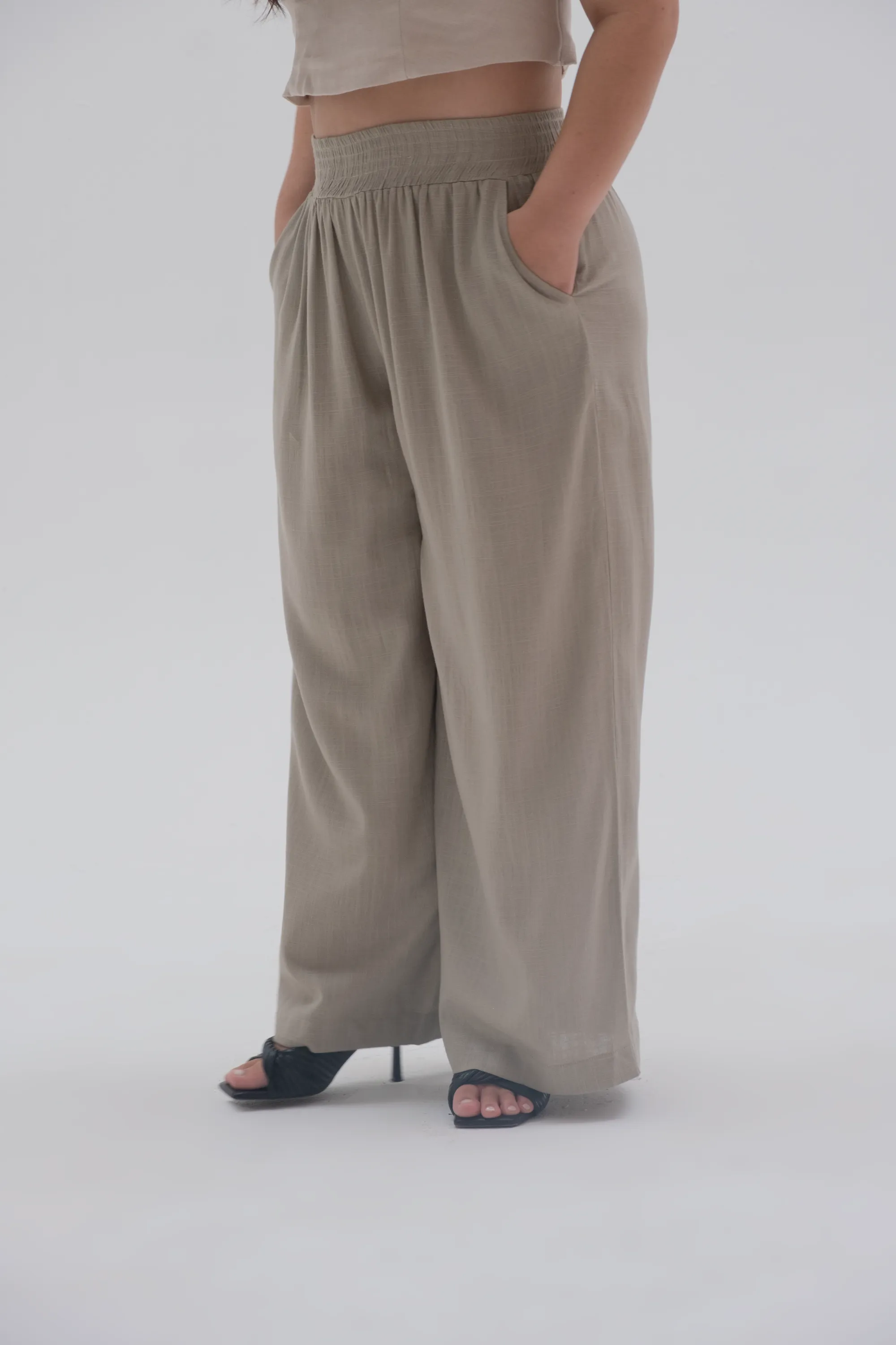 Breezy 100% Linen Stretchy Pants