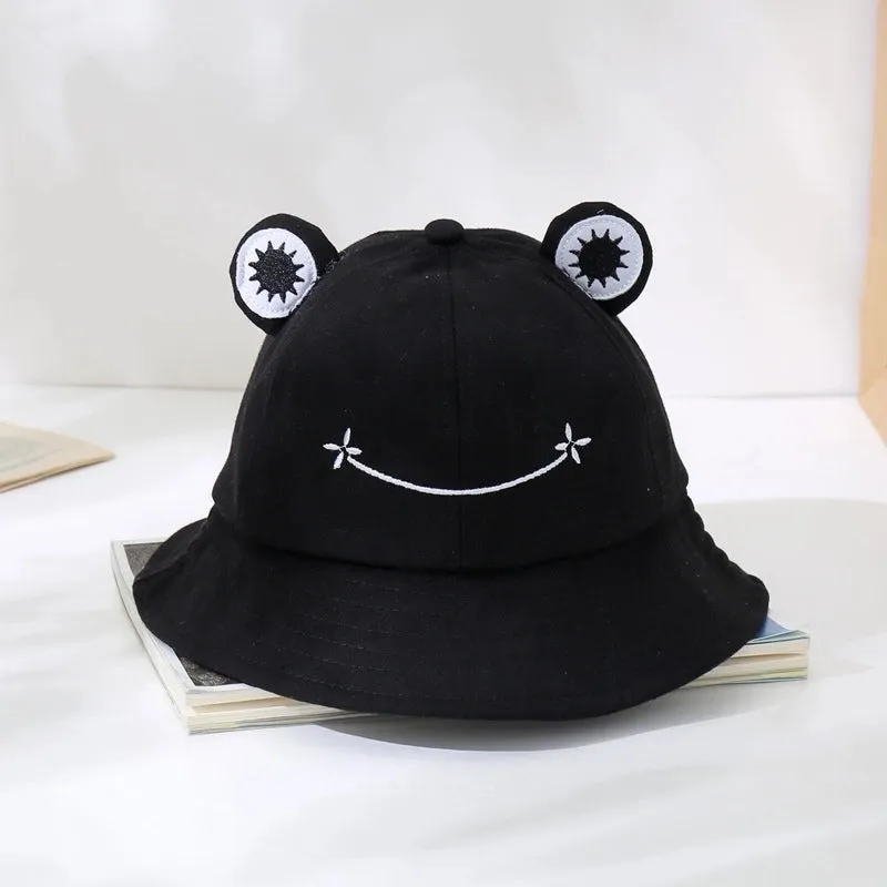 Cartoon Green Frog Breathable Fisherman Hat