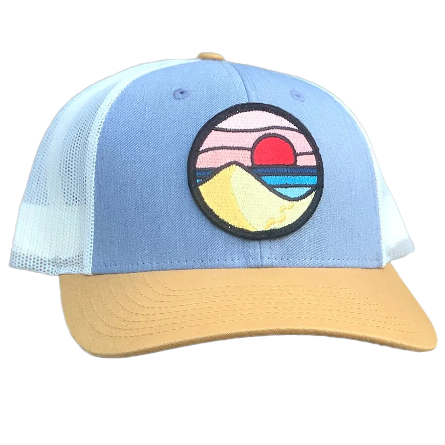 Curved Brim Trucker with Beach Day Patch