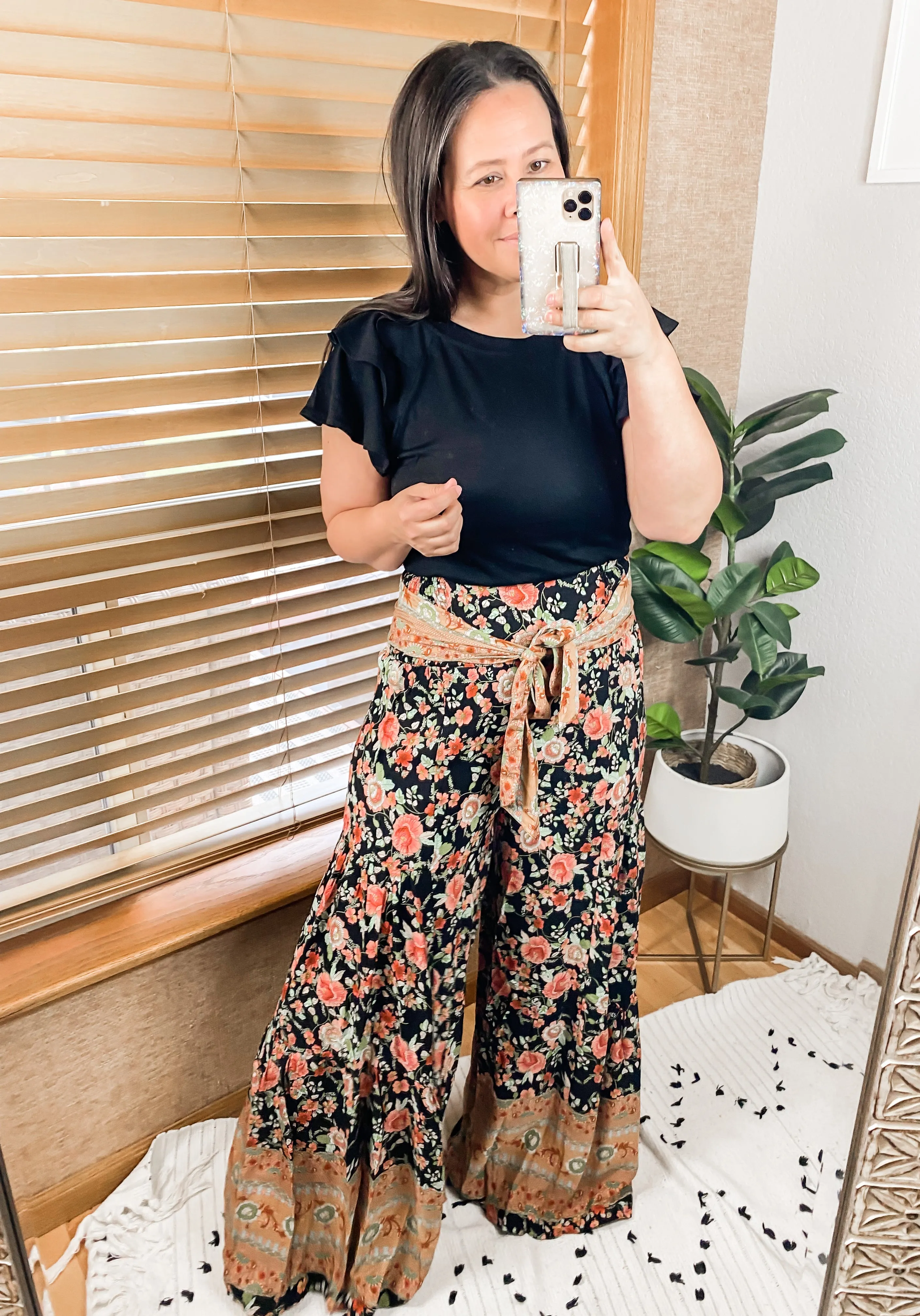 English Garden Palazzo Pants