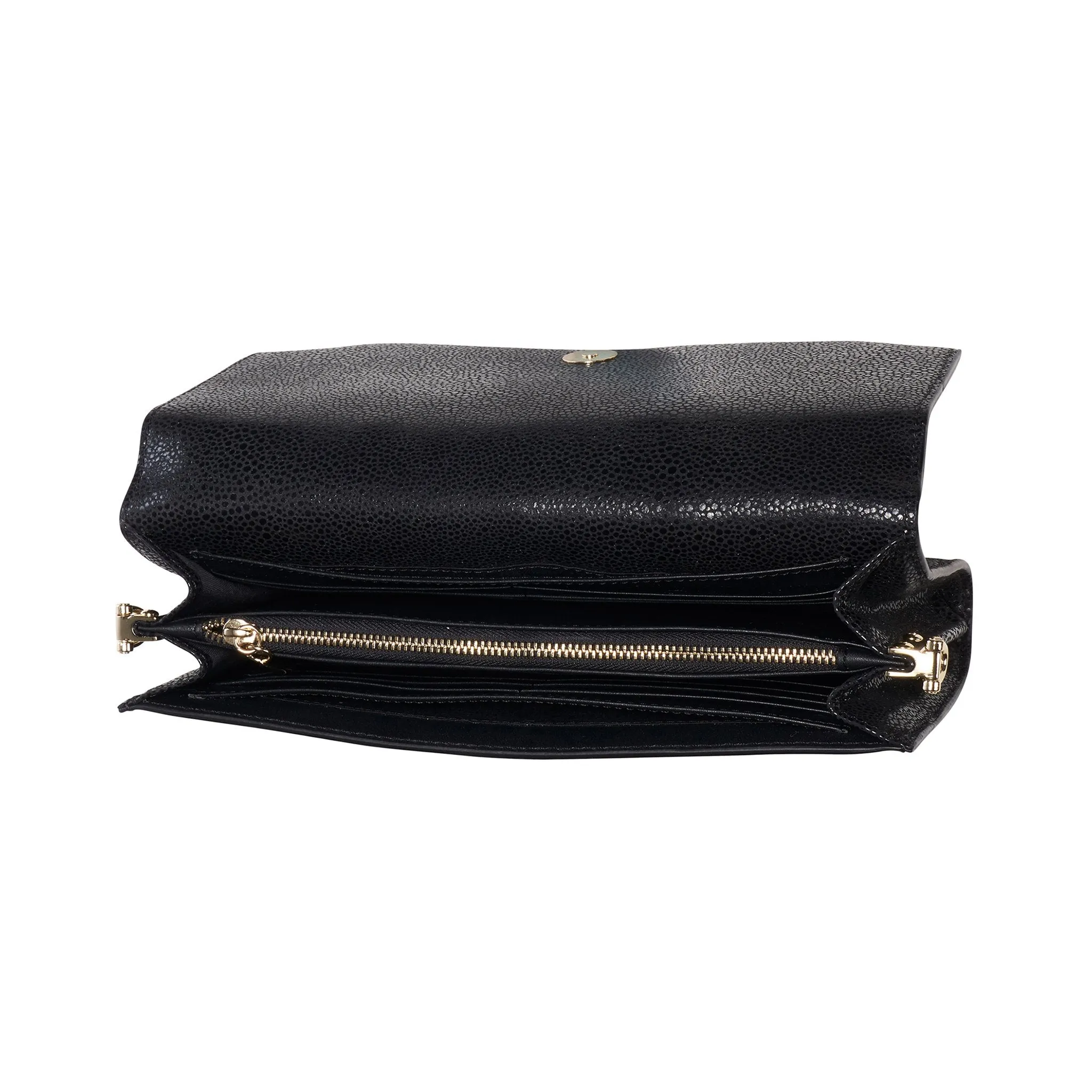 Fish Black Crossbody Clutch