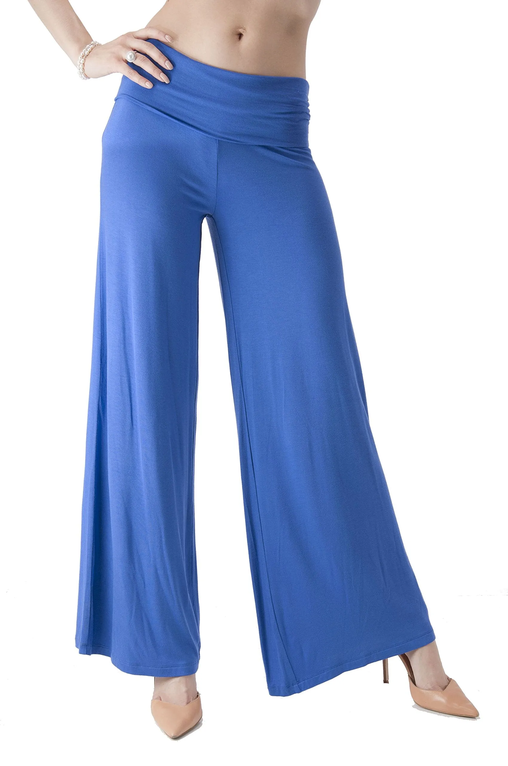 Fold Over Wide Leg Palazzo Pants