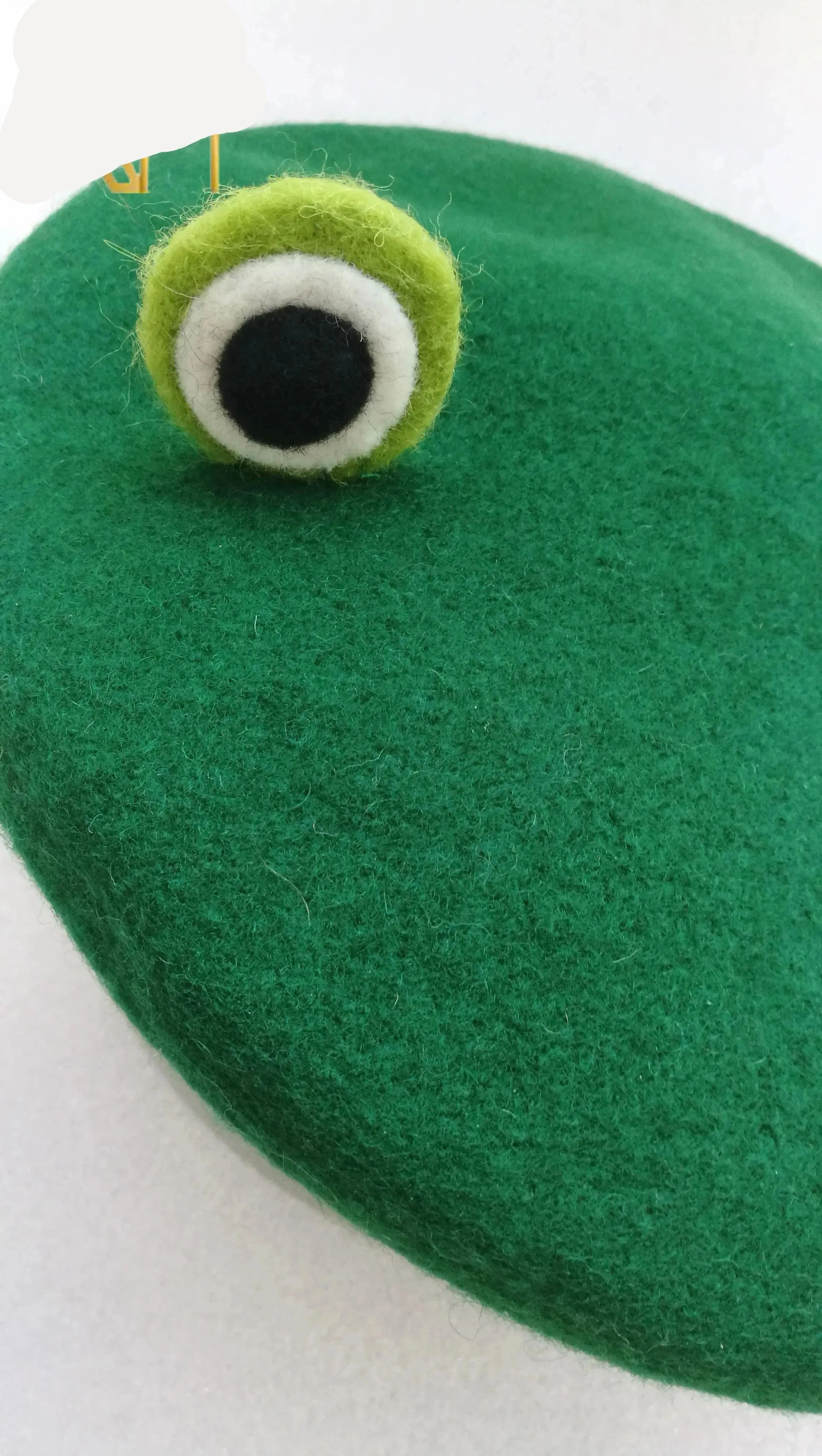 Froggo Wool Beret Green Handmade French Berets