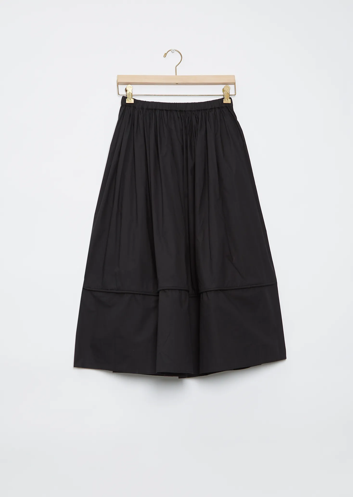 Gathered Skirt — Black