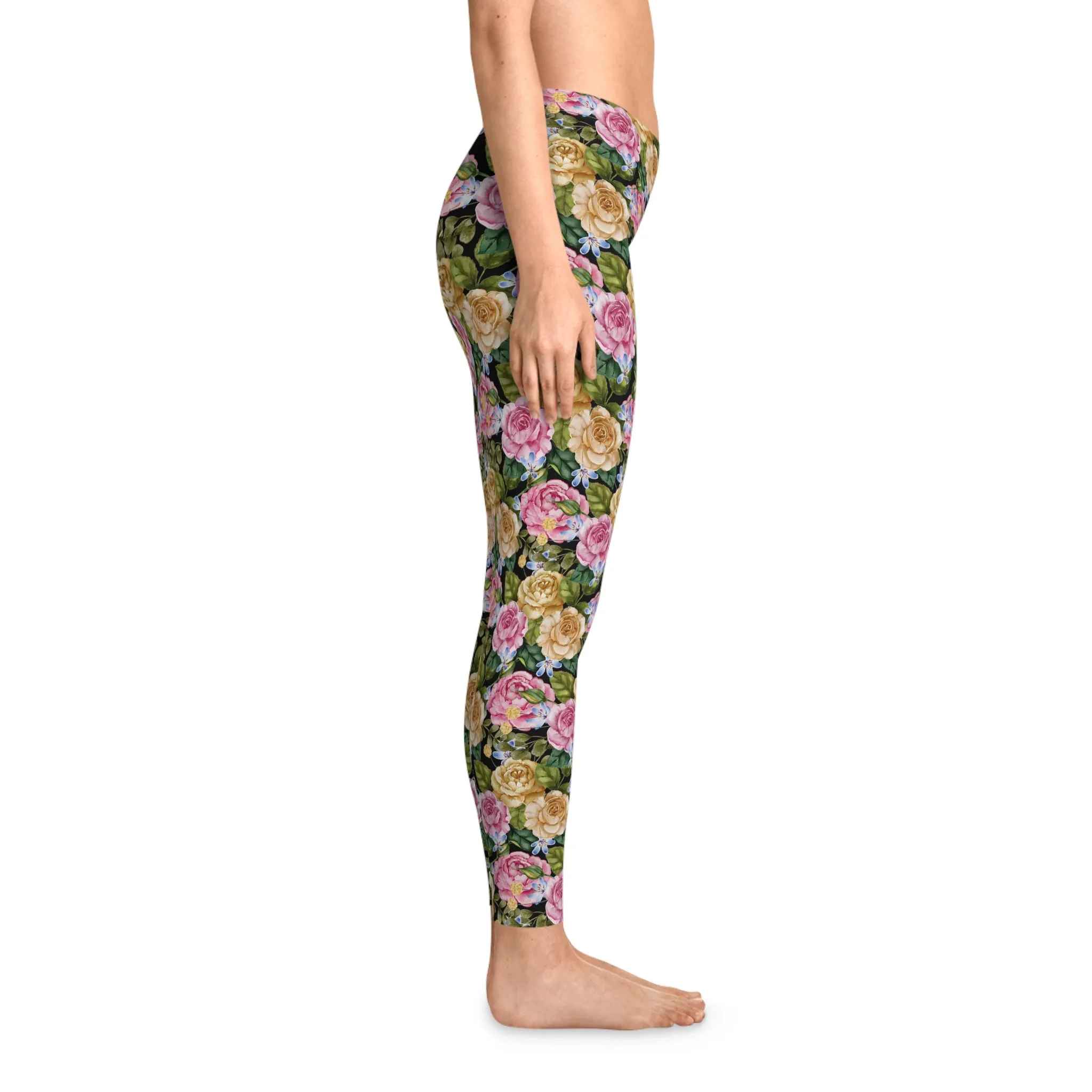 Granny Floral Stretchy Leggings