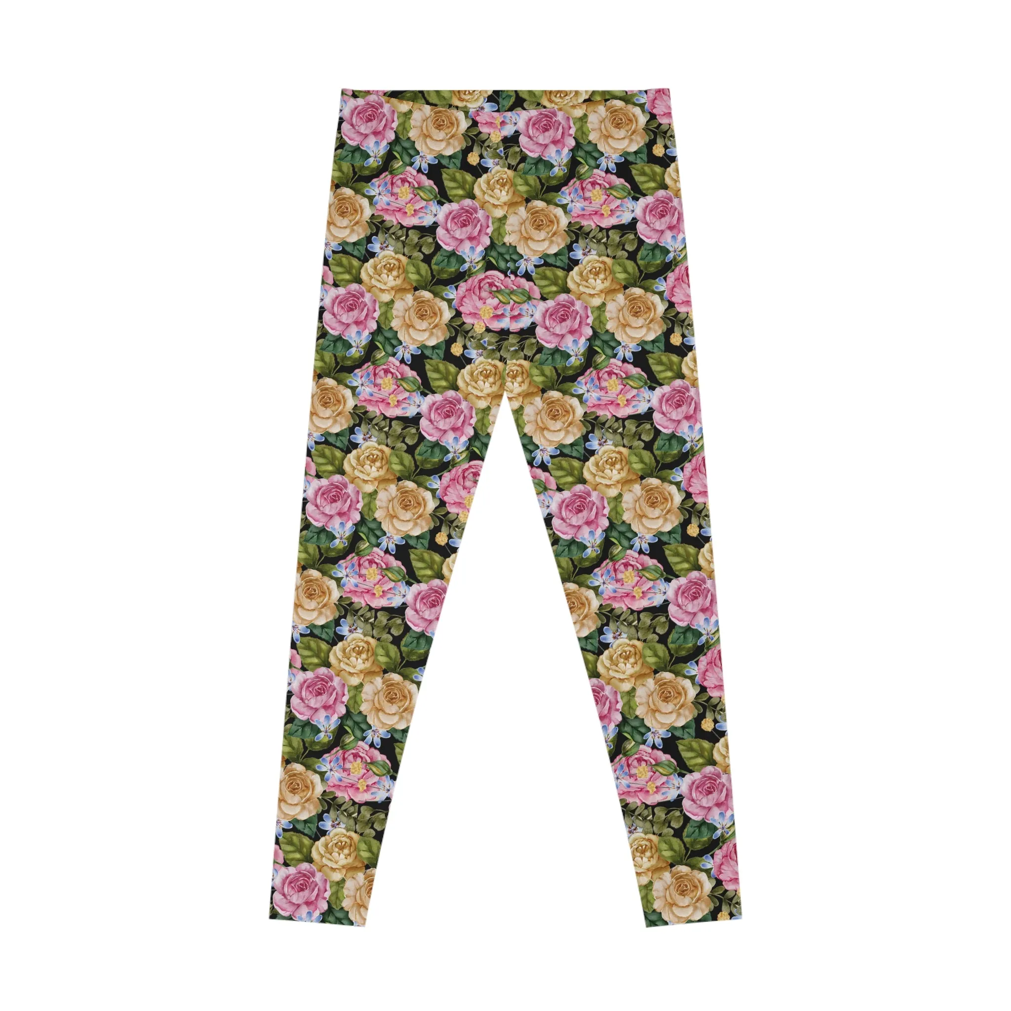 Granny Floral Stretchy Leggings