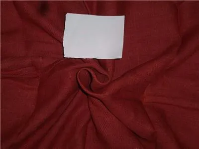 Heavy Linen Brick Red Color Fabric 58&quot; Cut Length of 2 yards