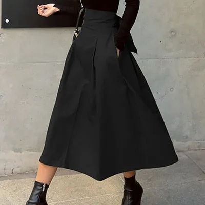 High waist Long Skirt