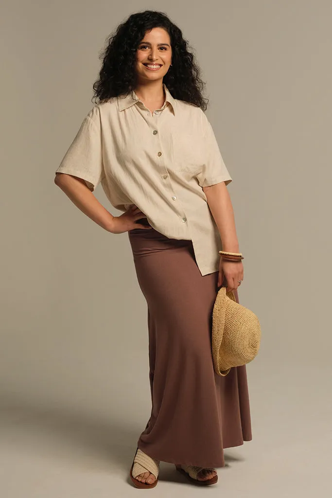 Lana Long Skirt - Mousse