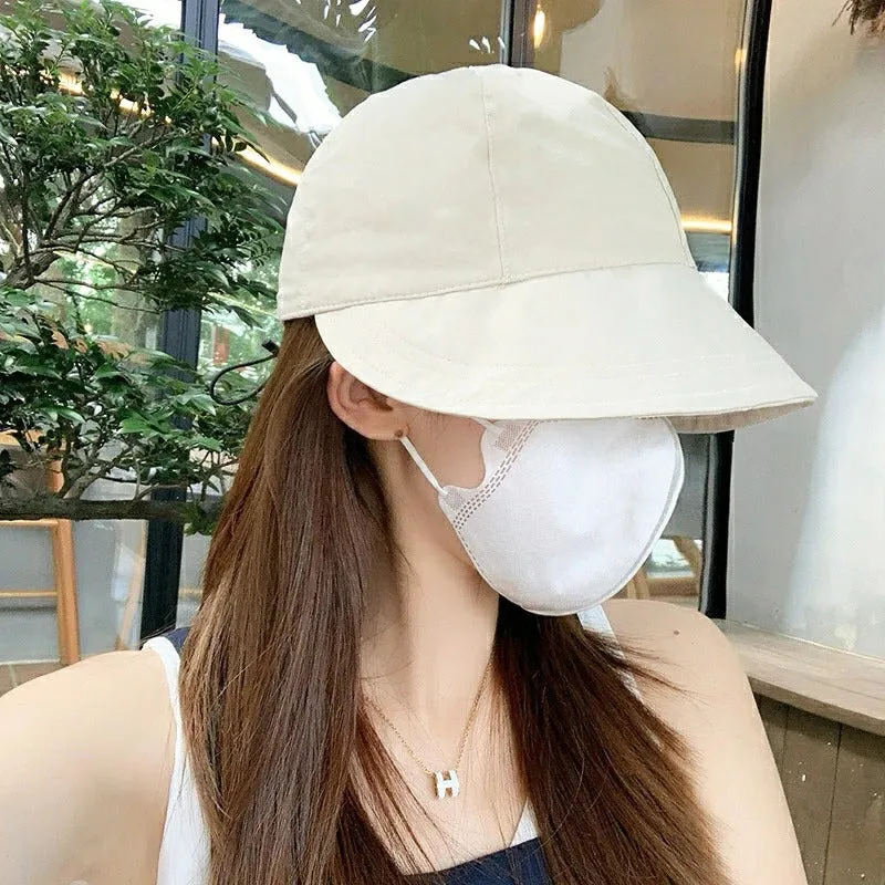 Light and Breathable Wide Brim Adjustable Summer Cap