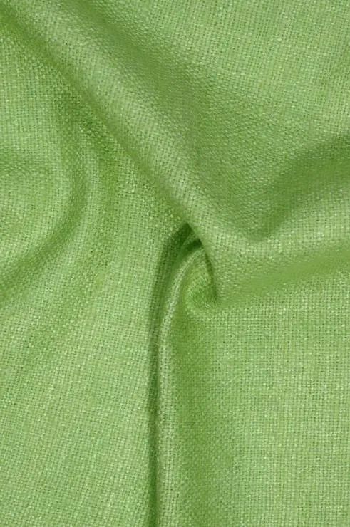 Lime Green Silk Linen (Matka) Fabric