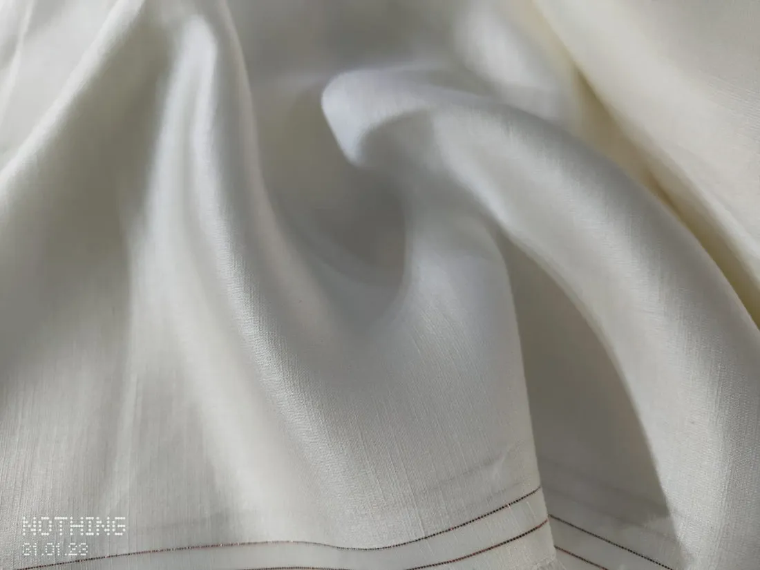 Linen satin Ivory Color 44” wide