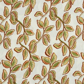 Linen Viscose Mix - Leaves