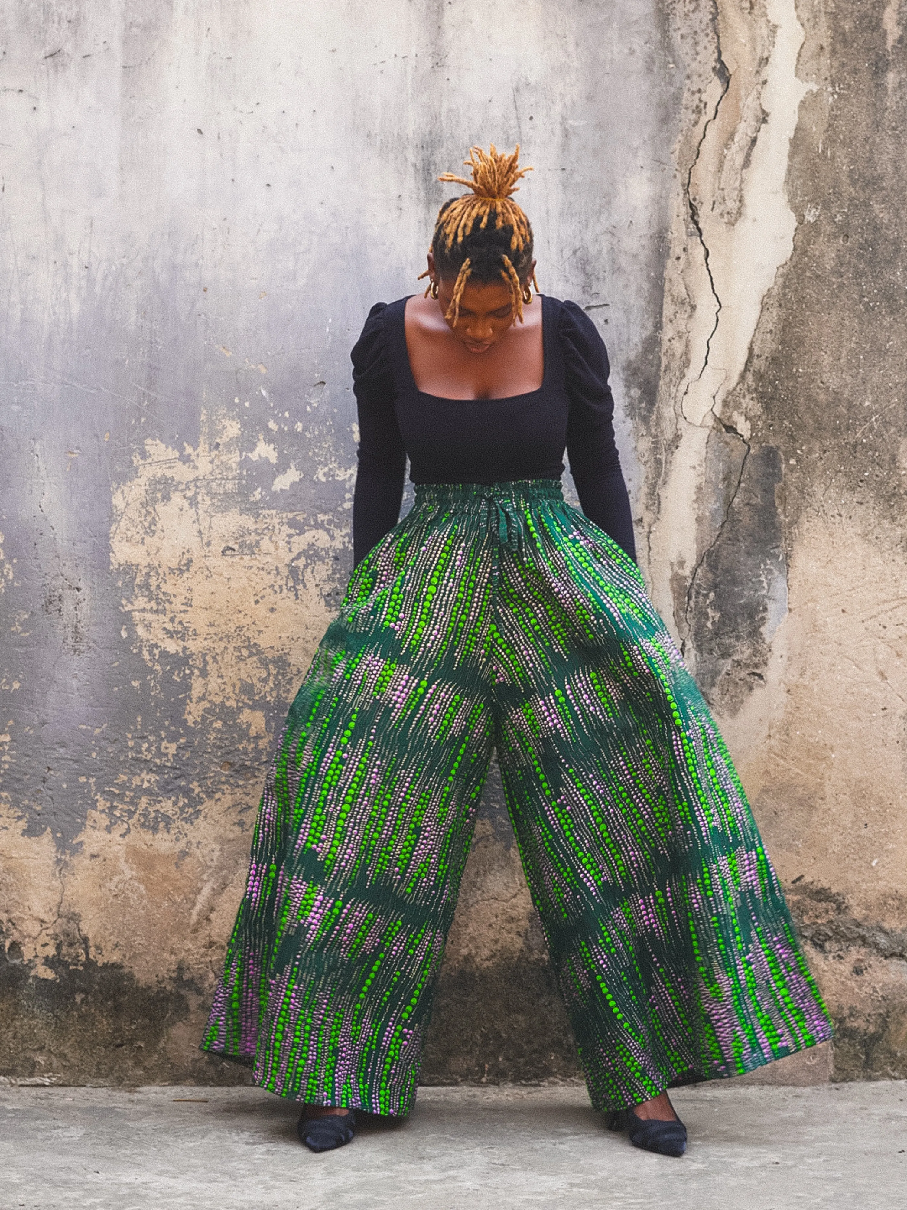 Megan Green Palazzo Pants