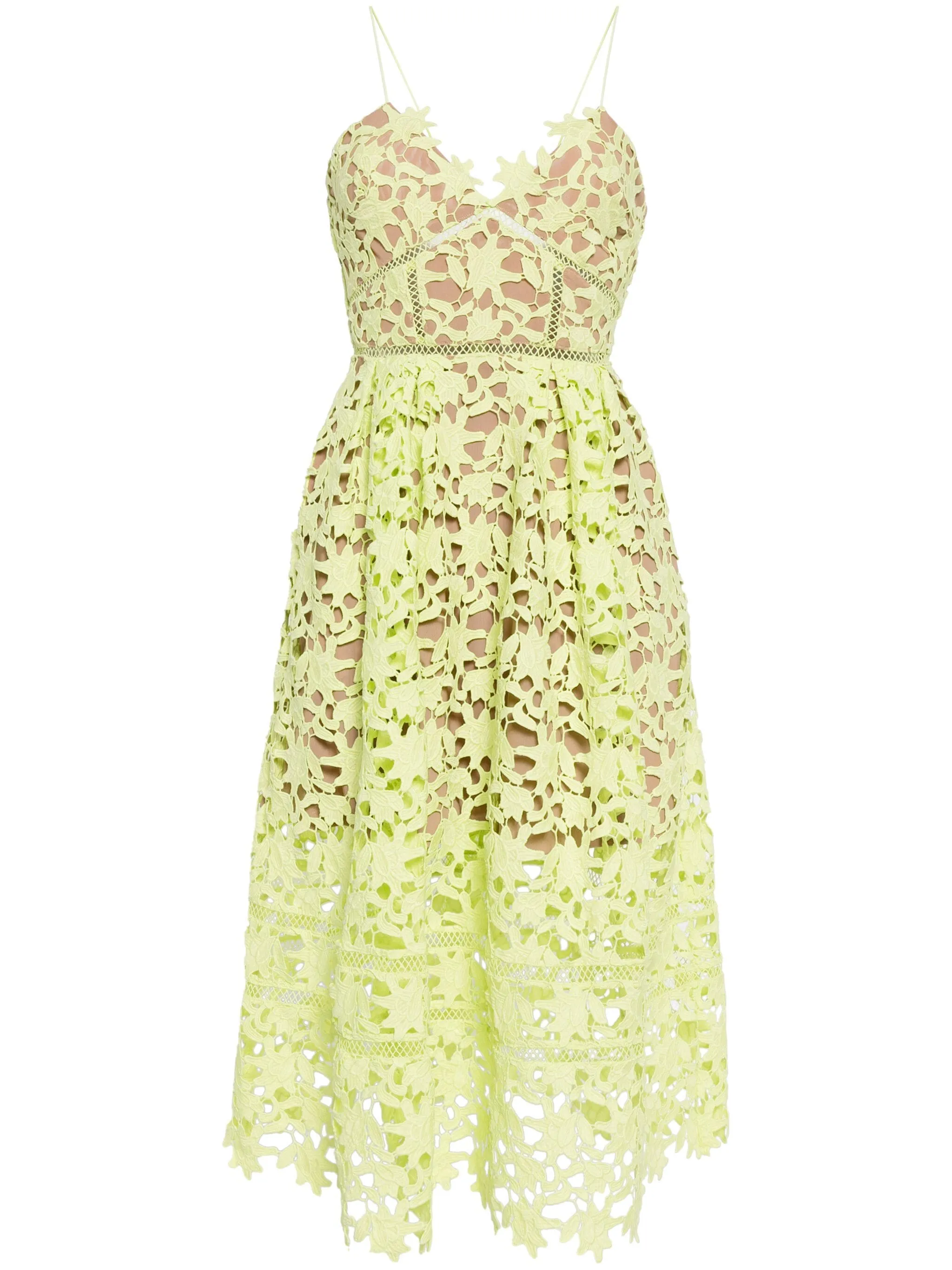 Mint Azaelea Lace Midi Dress