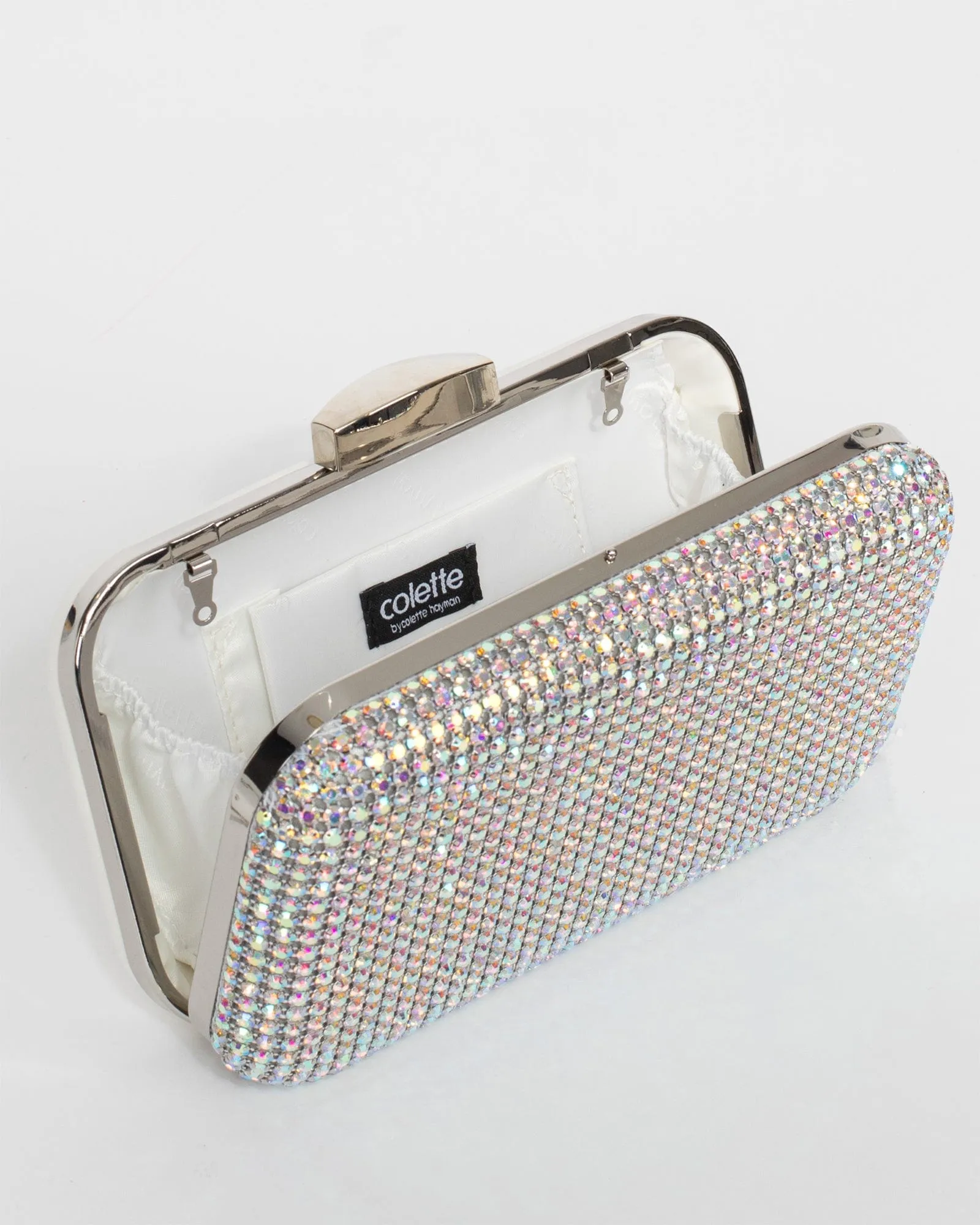 Multi Colour Penelope Hardcase Clutch Bag