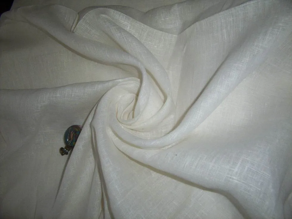 natural colour pure linen fabric 58&quot;