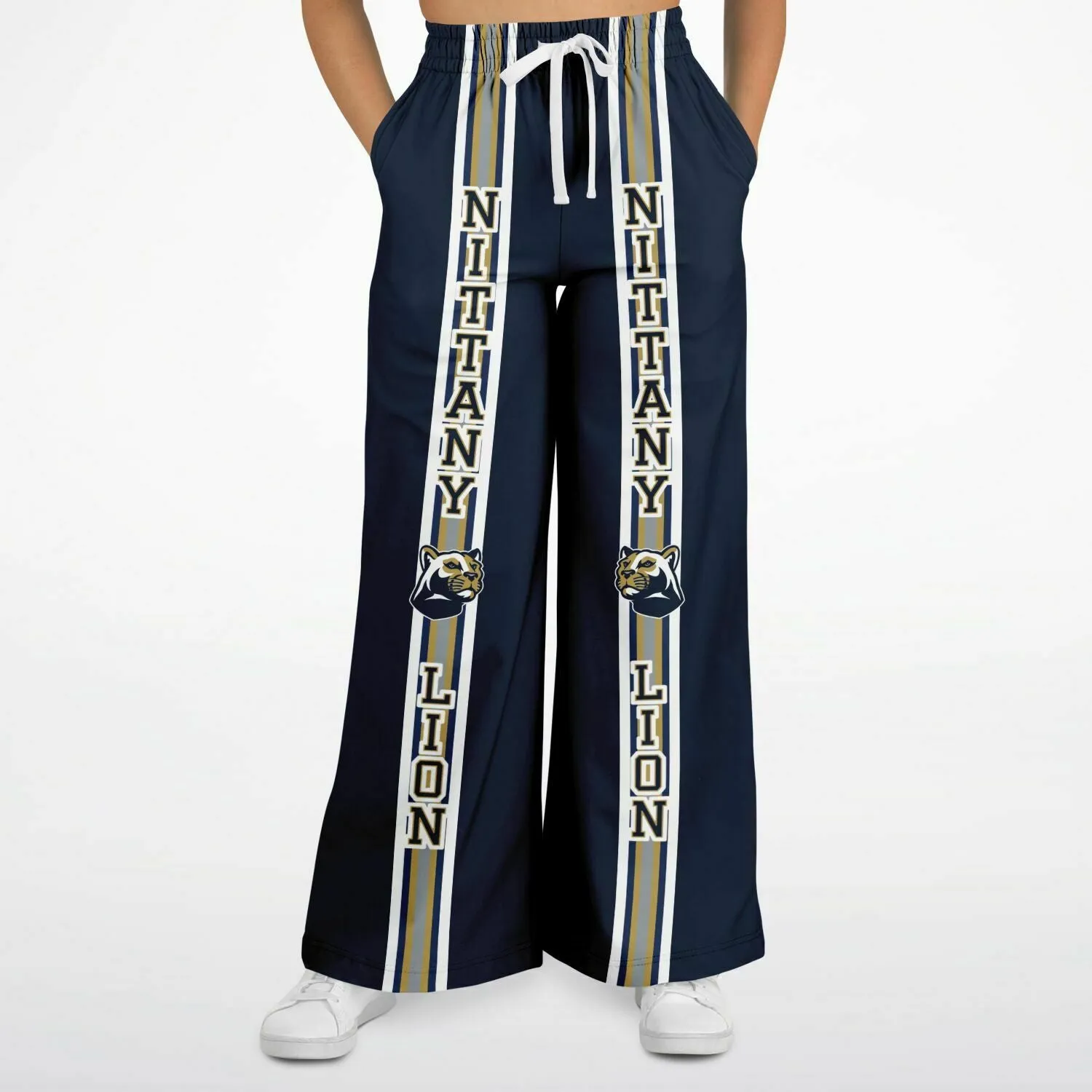 Nittany Lion Blue Fleece Stretchy Phat Bellbottoms