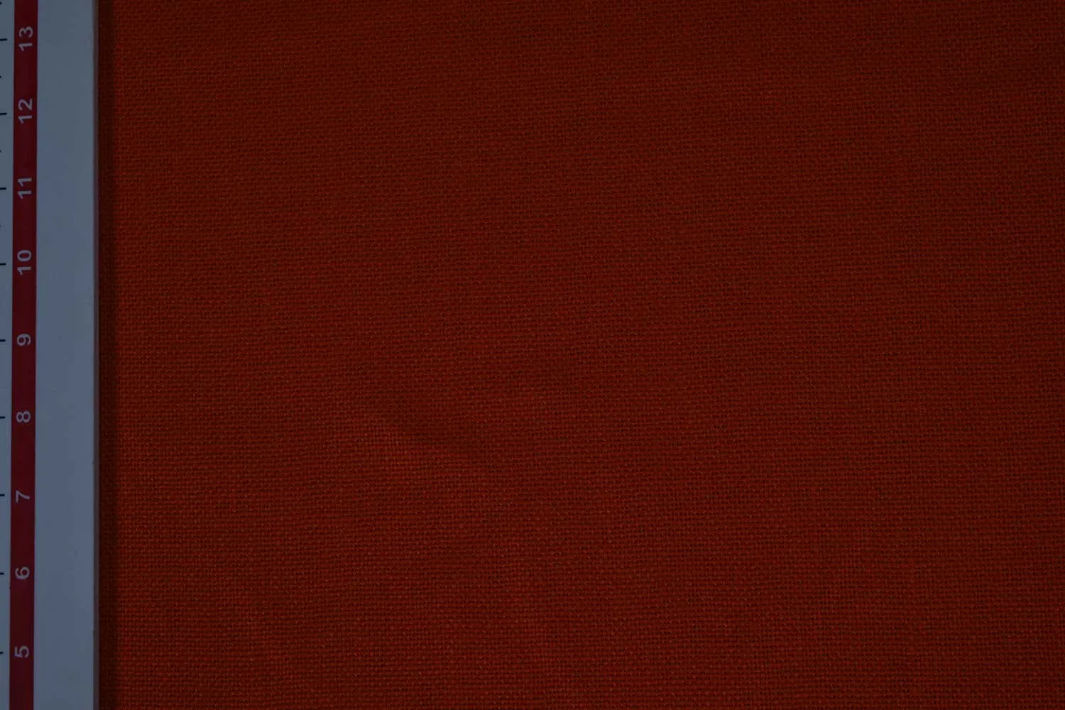 Orange Plain Linen Blend Matty Fabric