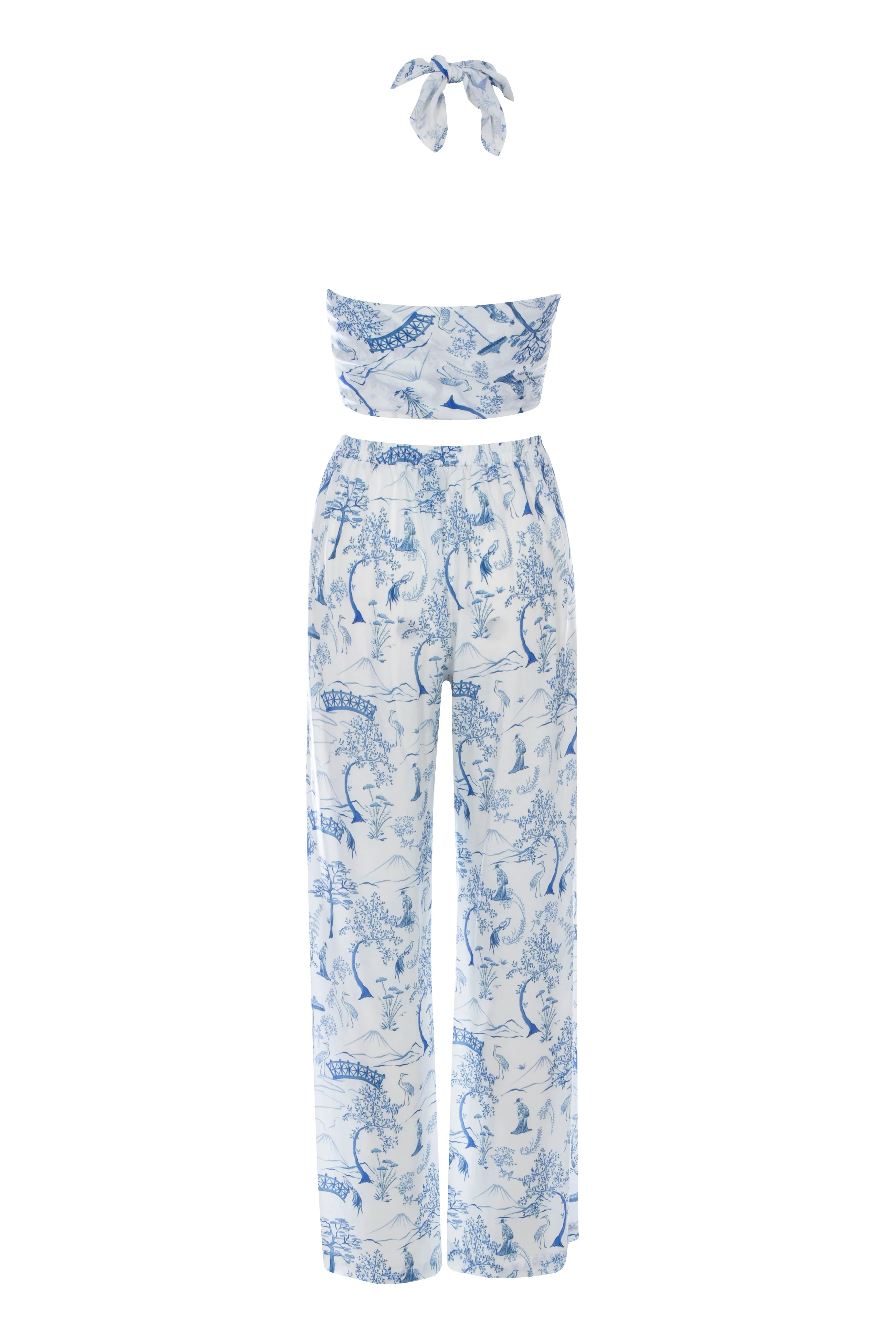 Oriental Blue - Corsica Palazzo pants