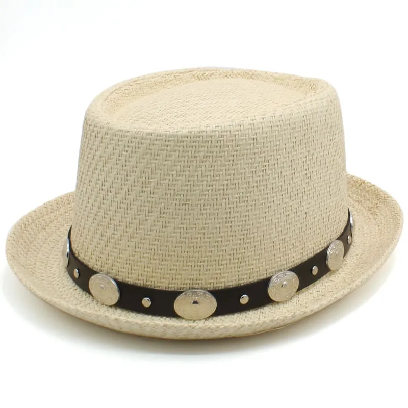 Orleans Summer Straw Porkpie Hat