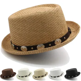 Orleans Summer Straw Porkpie Hat