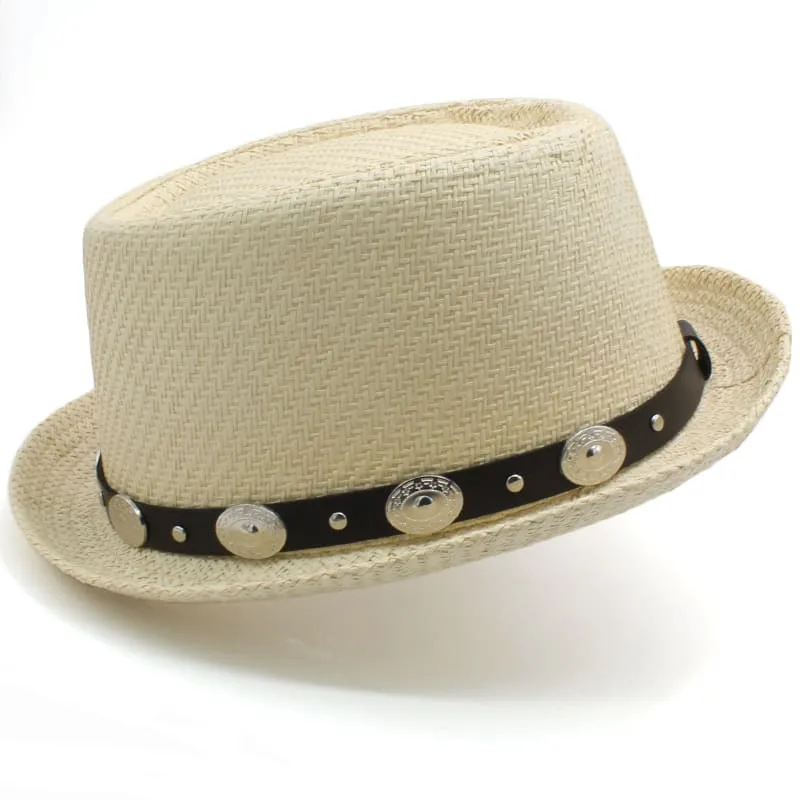 Orleans Summer Straw Porkpie Hat