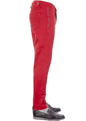 Red "Star Studded" Stretchy Pants