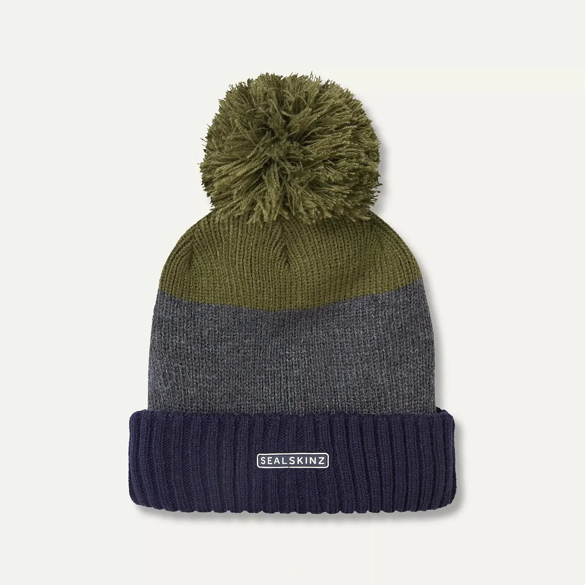 Sealskinz Flitcham Waterproof Bobble Hat Olive