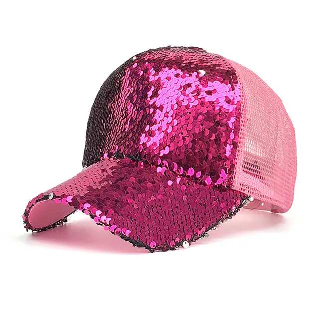 Shimmer Glitter Breathable Mesh Cap