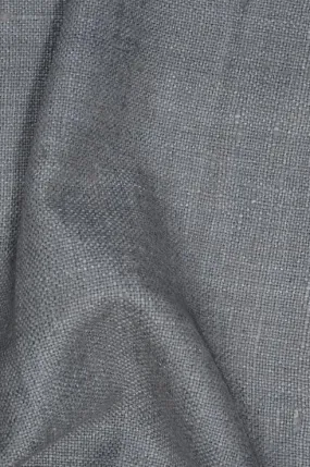 Slate Gray Silk Linen (Matka) Fabric