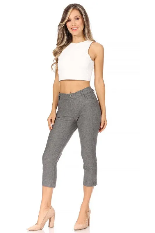 Stretchy, pull up, capri jeggings