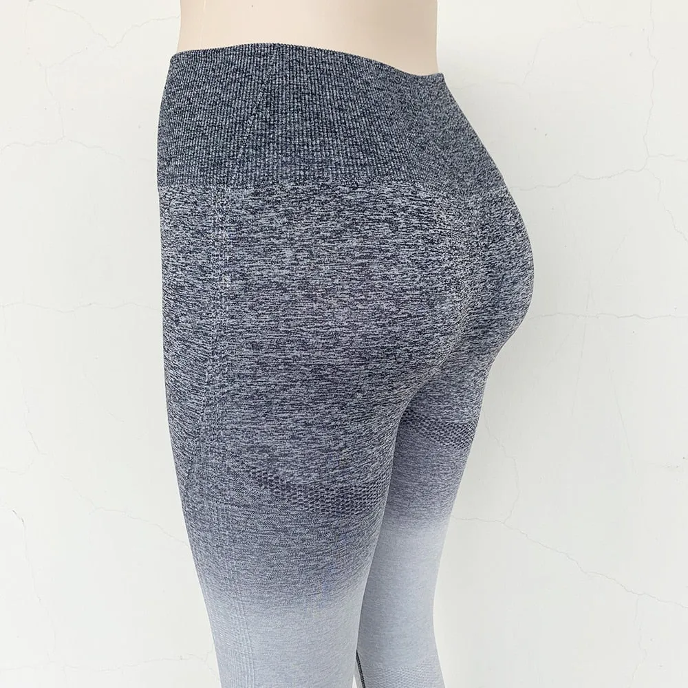 Tights Gradient Seamless Stretchy High Waist Pants