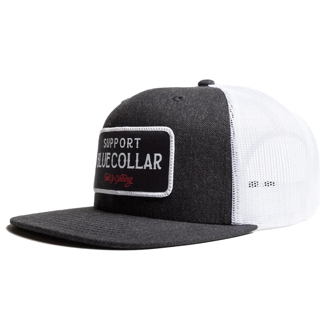 Troll Co. Men's Barricade "Support Blue Collar" Graphic Snapback Hat