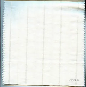 white linen fabric {satin stripes & lurex} 54" wide [1256]